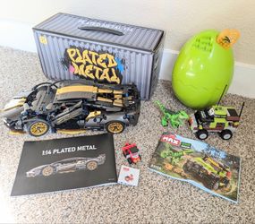 Sports Car Building Set and Dino adventure building set
