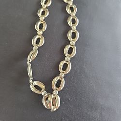 VTG. Marino 18" Silver Tone Choker Necklace Pre-owned 