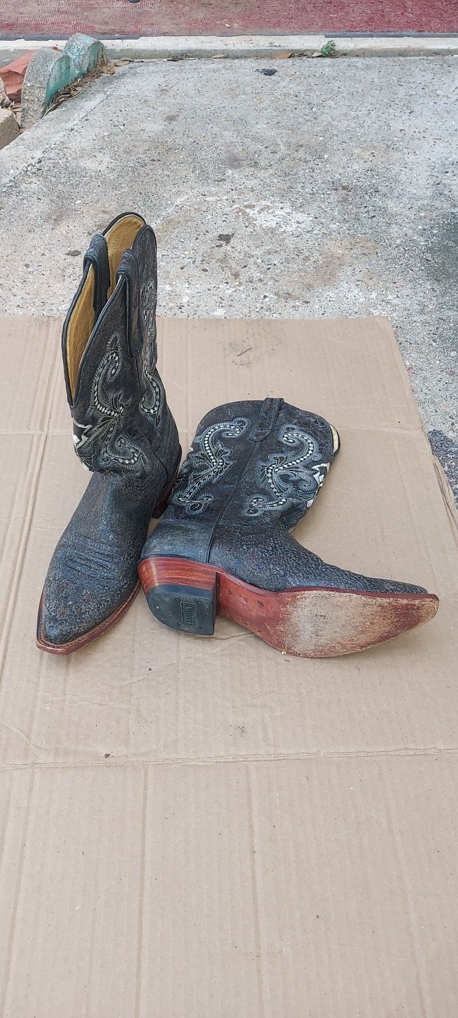 Ferrini Italia Embroidered Women s Cowboy Boots Size 8.5 for Sale in Tomball TX OfferUp