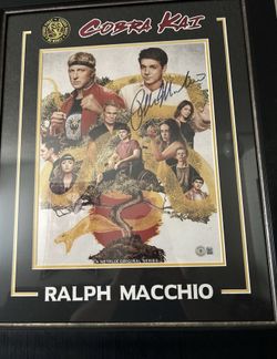 Ralph Macchio Signed Cobra Kai Original Photo, Beckett Authentication