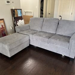 Gray Couch with Chaise