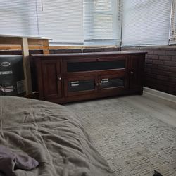 Solid Cherry TV Stand