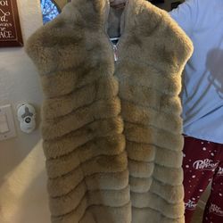 Michael Kors Faux Camel Vest