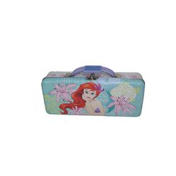 Vintage Disney The Little Mermaid  Ariel Pencil Case Tin Tool Box - Rare
