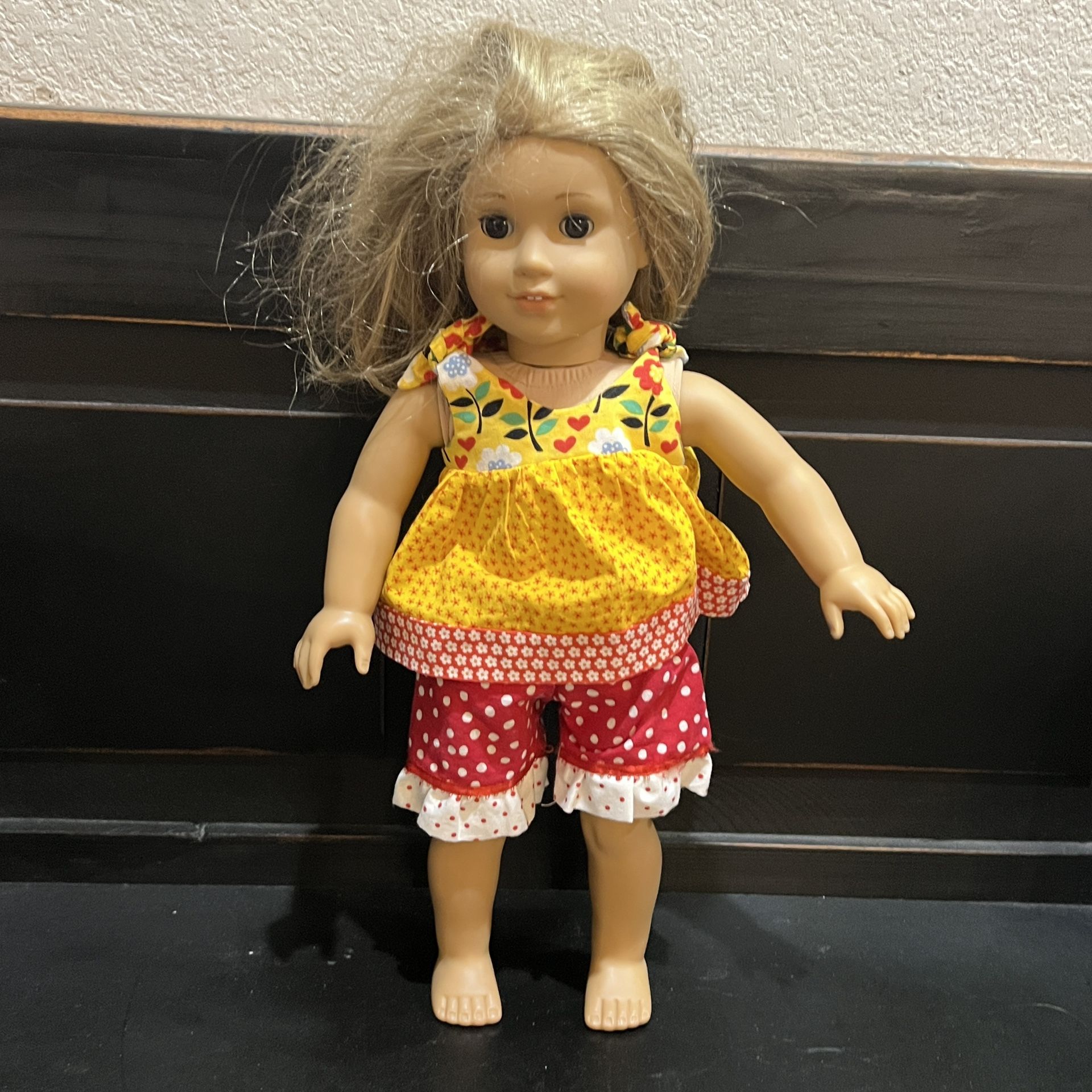 American Girl Truly Me 18” Doll 2013 Blonde Hair Brown Eyes Ink Marks