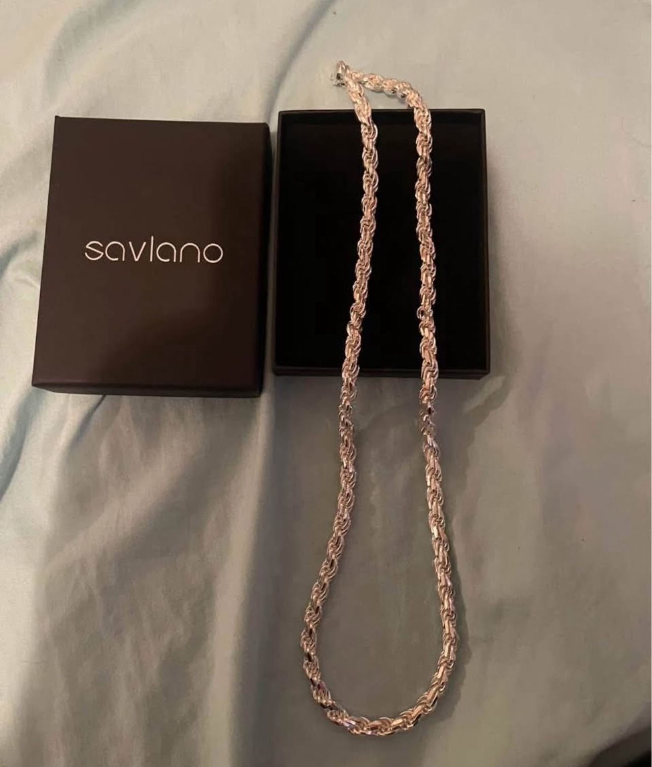 Heavy duty Italian silver chain