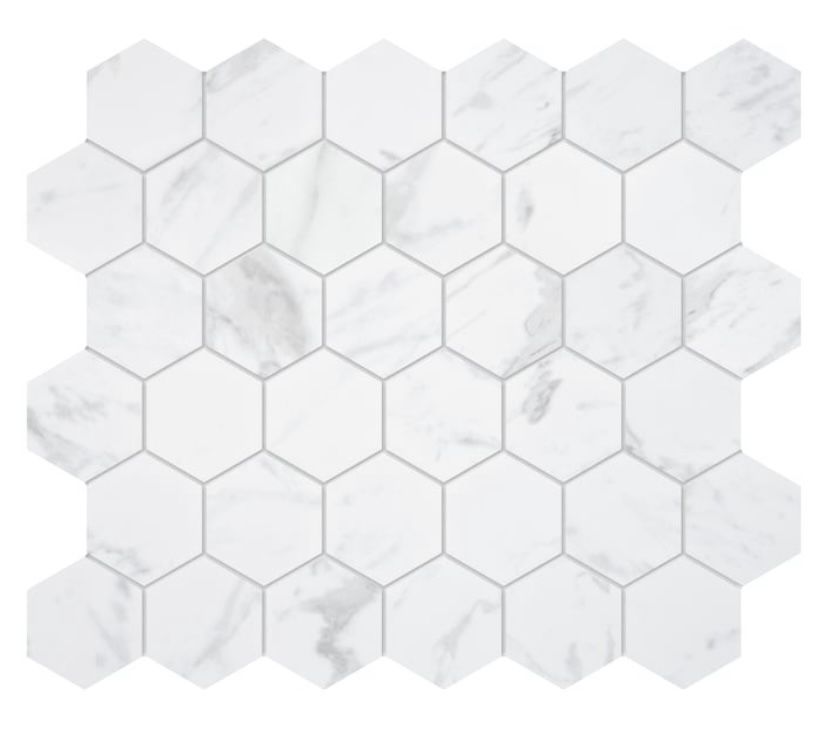Satori Carrara Porcelain Mosaic Tile