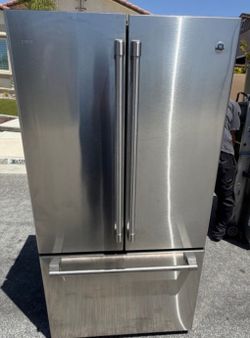 Cafe stainless counter depth 3-door French door refrigerator