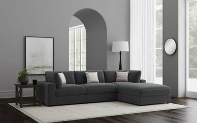 New sectional grey