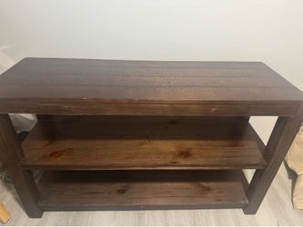 Solid Wood TV Stand / Media Console – Rustic Farmhouse Style
