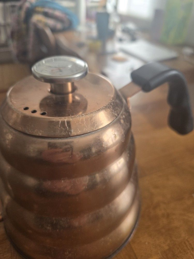 Barista Warrior Copper Gooseneck Kettle