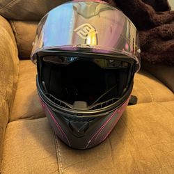 Faseed motorcycle Helmet Size M DOT approved With Sena Headset Included 