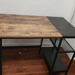 Desk - Wood And Metal