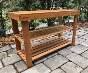 Bamboo Shoe Rack / Organizer & Bench / Seat