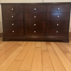 For Sale: Elegant 64” Wooden Dresser with 14 Drawers – Timeless Storage Solution