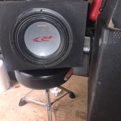Alpine 10 inch sub speaker with amp built in