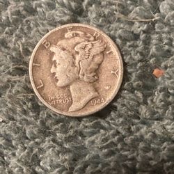 1944 Mercury Dime Silver