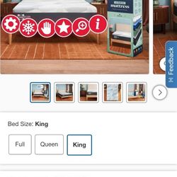 SEALY ICON 12" HYBRID MATRESS SIZE KING FIRM PRICE 