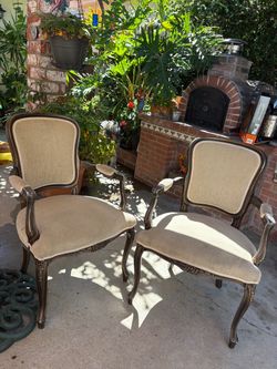 Armchairs French Louis XV style,  fauteuils