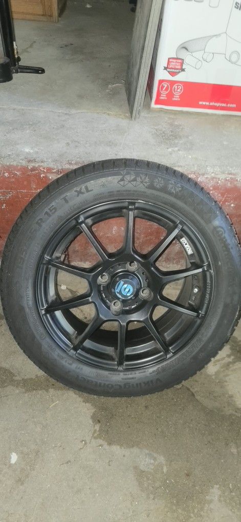 Sparco Wheels And Wimter Continental Tires 