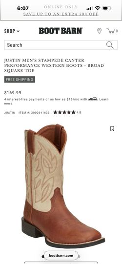 JUSTIN COWBOY BOOTS