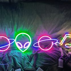 USB And Battery Powered Neon Signs And Black Light