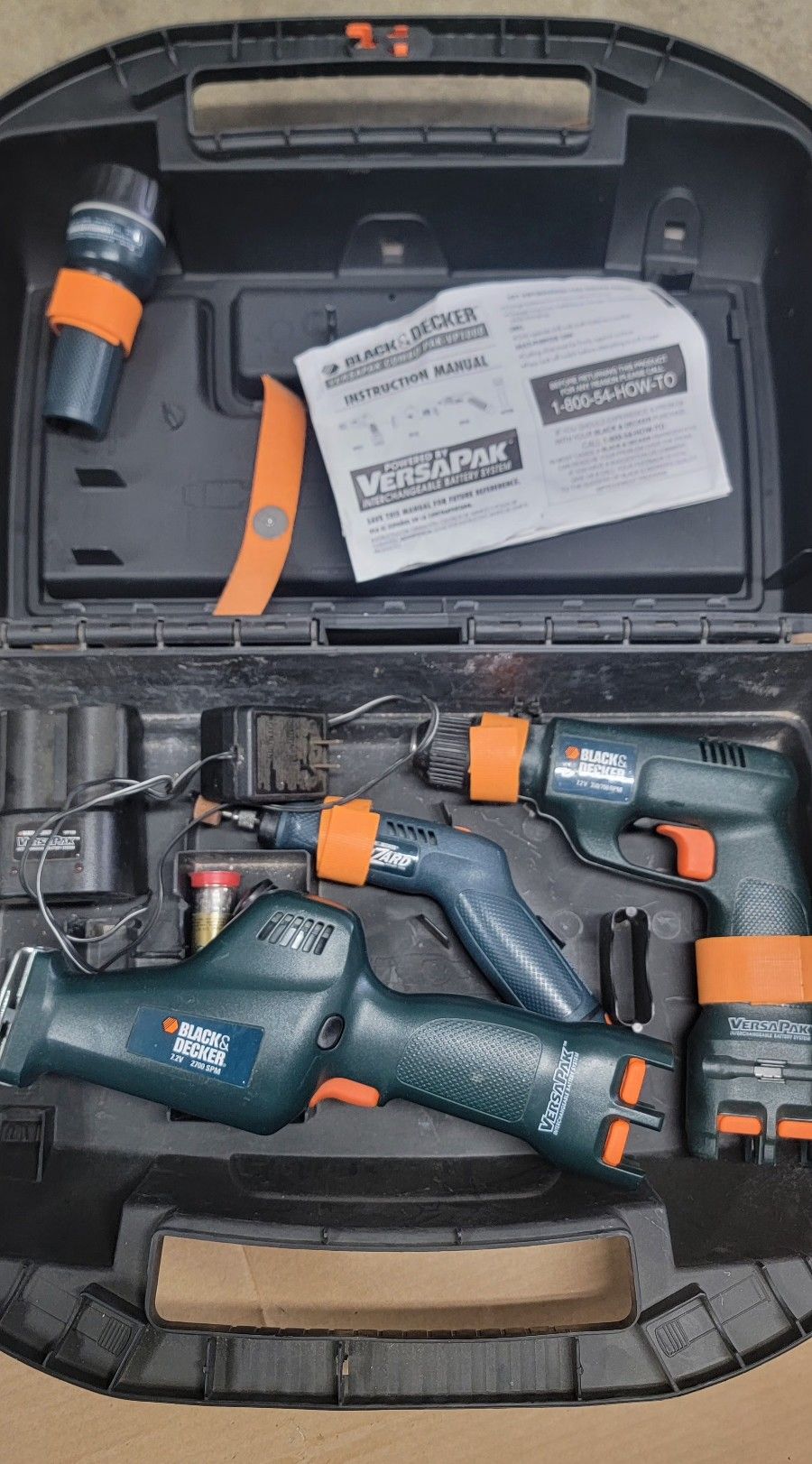 Black And Decker Tools Set With 2 Batteries And Charger