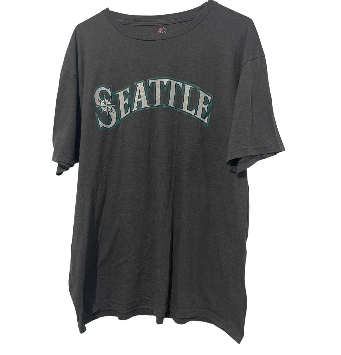Majestic Shirt Adult XL MLB Seattle Mariners AL West Short Sleeve Baseball Tee