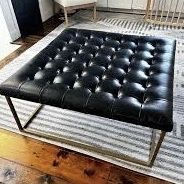 Dark Blue Ottoman $25