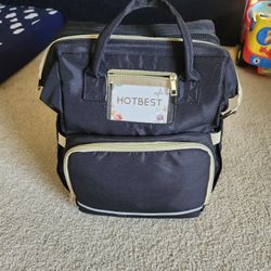 Diaper Backpack With USB Port And Diaper Changing Station