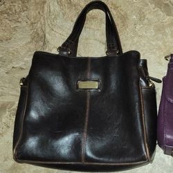 Leather Brown Purse/handbag