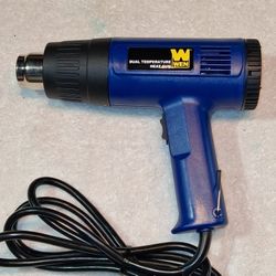 WEN Dual Temperature Heat Gun, With Case And Accessories 