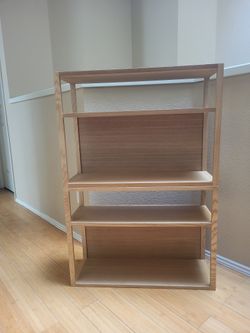 Numi Studio Modular Bookshelf Nara Wood x2