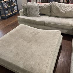 Super Comfortable Section Couch With Ottoman! 
