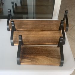 3 Wooden Shelves