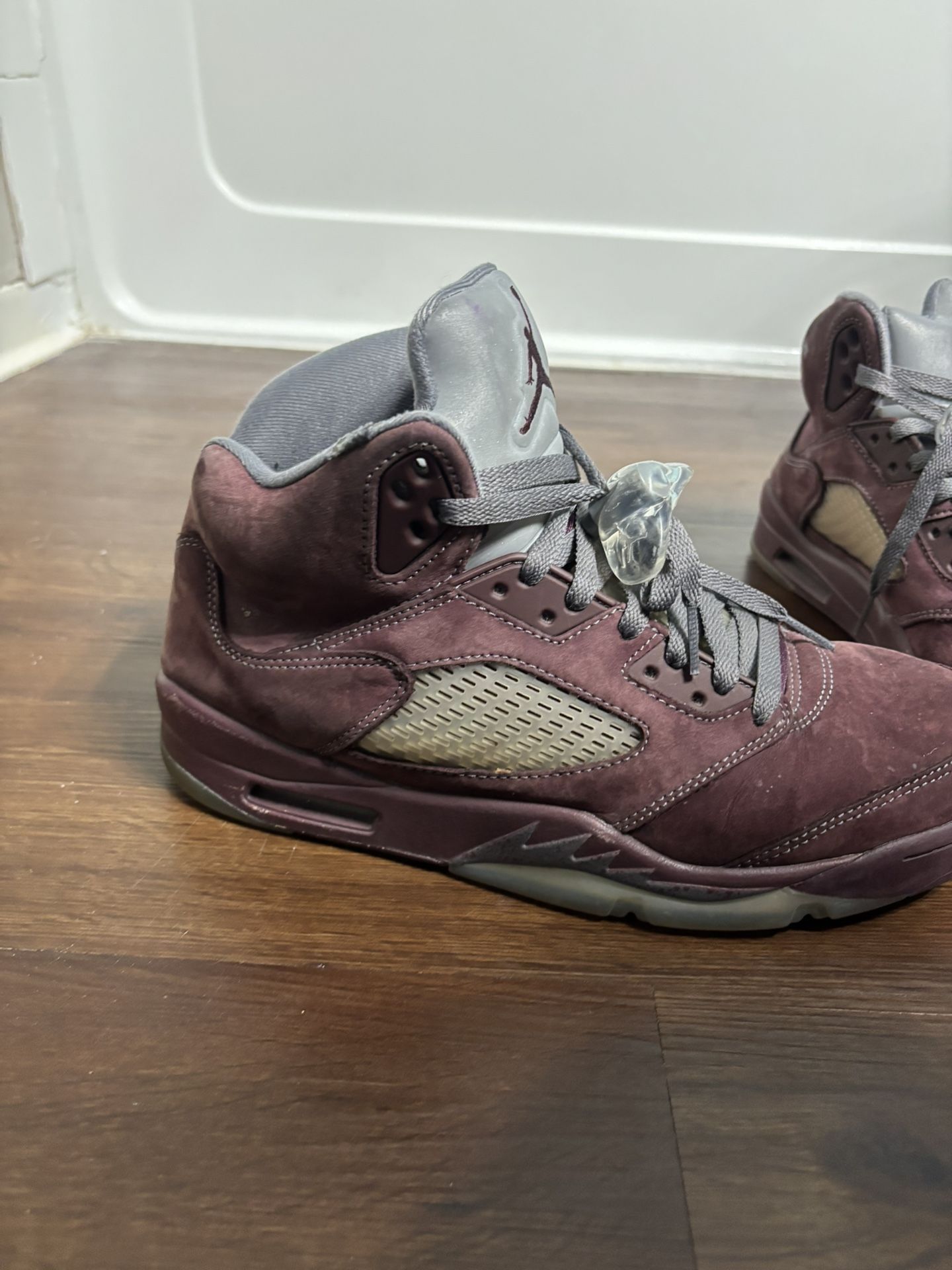 Burgundy Jordan 5s
