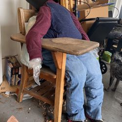 Old School Wooden Student Desk