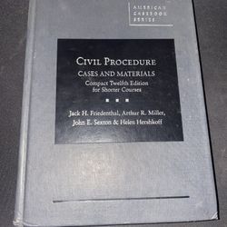 Civil Procedure Cases And Materials Compact Twelfth Edition For Shorter Courses