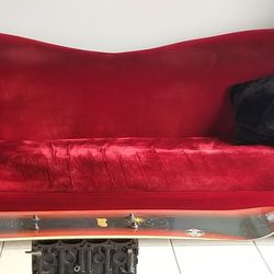  Red Velvet Couch