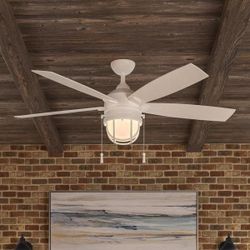 Hampton Bay Seaport 52 in. LED White Ceiling Fan
( brand new )