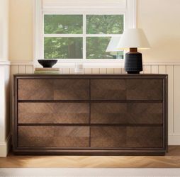 Thursen 60" Chevron 6-Drawer Dresser