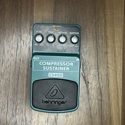 Behringer Compressor Sustainer Guitar Effect Pedal. 