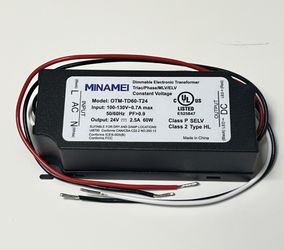 60W 24V LED Dimmable Electronic Transformer Metal Enclosure