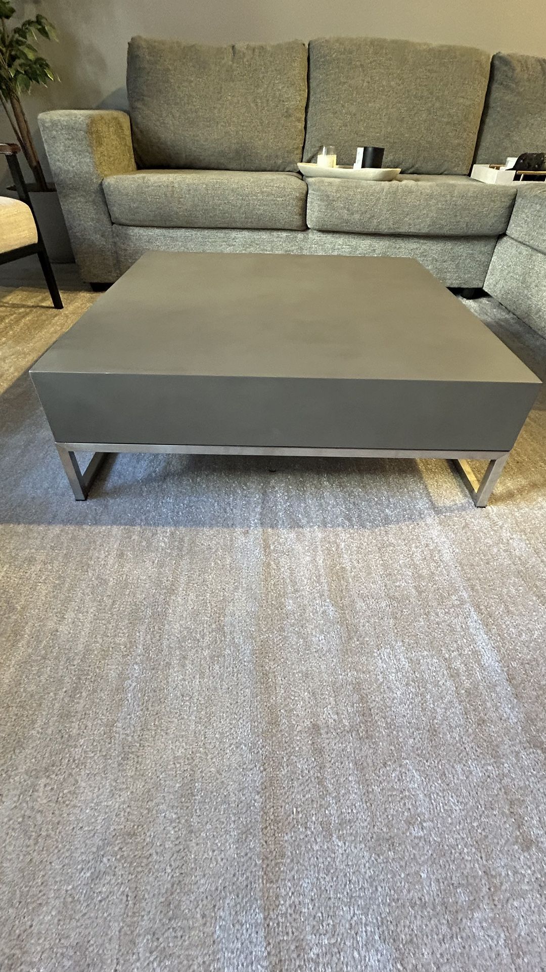Beautiful Sleek Square Ceramic Coffee Table
