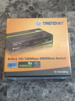 TRENDnet 8-Port 10/100Mbps GREENnet Ethernet Switch