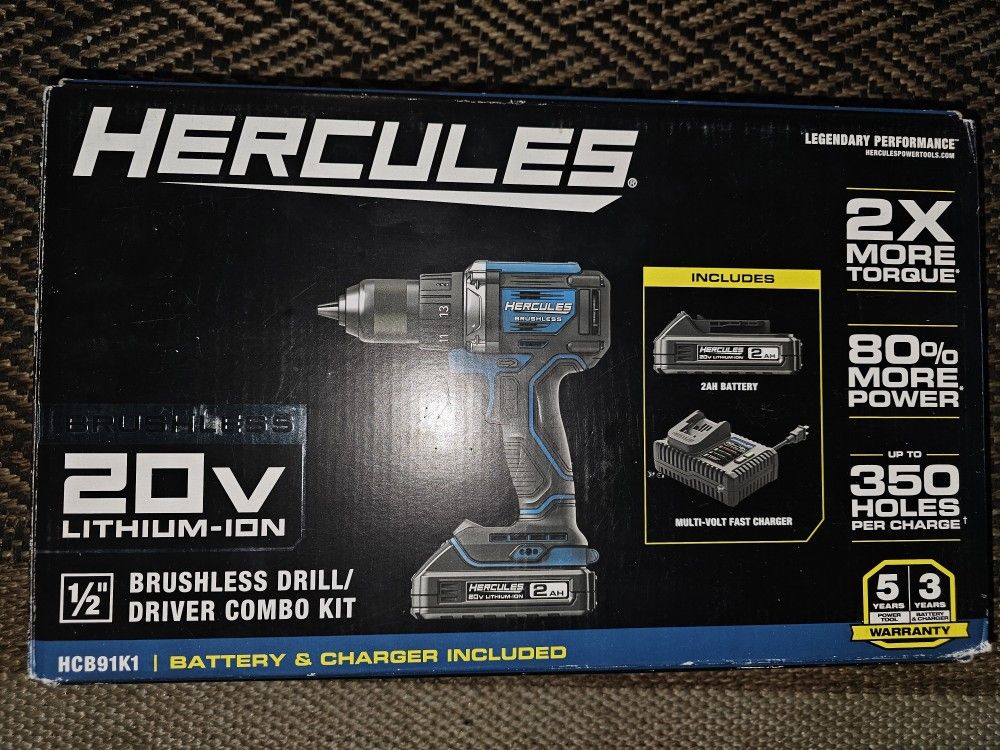 Hercules Brushless 20v Lithium Ion
