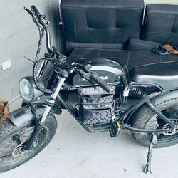 Black Electric Bike