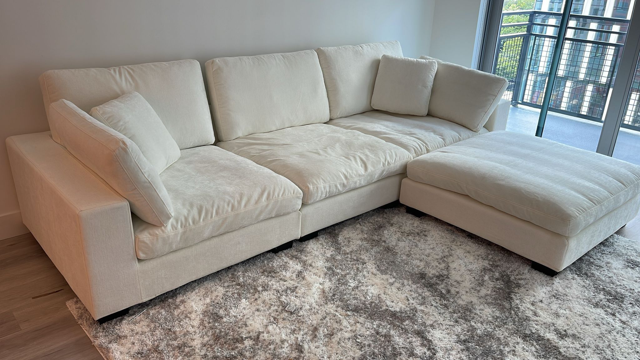 New Sectional Natural Couch