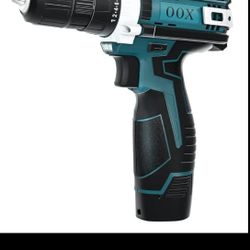 12V Cordless Drill Driver Set, 12V Power Drill with 2 Lithium-Ion Batteries
3/8 inches Keyless Chuck
Electric Drill with 2-variable speed switch LED D