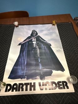 Vintage 1977 Star Wars Darth Vader Poster – 20” x 28” – Original Era